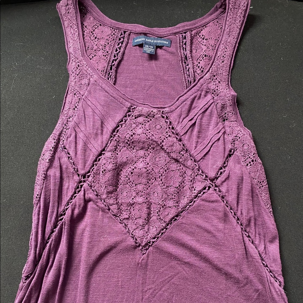American Eagle Maroon tank top